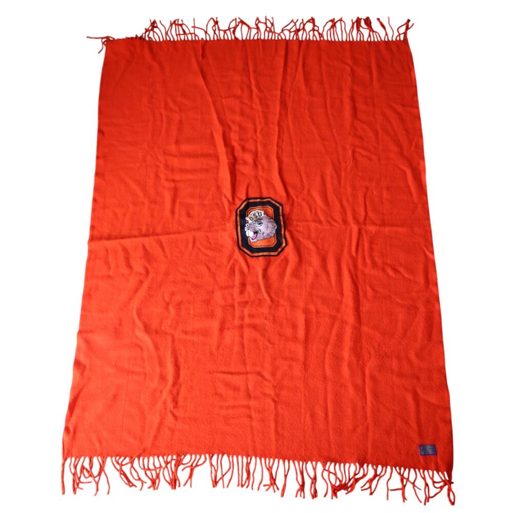 Vintage Pendleton OSU Oregon State University Beavers Stadium Blanket